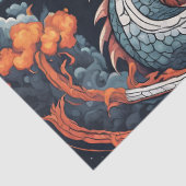 night dragon tissue paper tissuepapier (Detail)