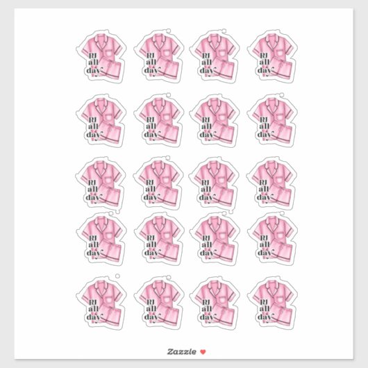 Night Dress Planner Sticker (Vel)