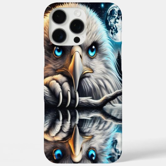 Night Eagle onder gloeiende kosmische hemel Case-Mate iPhone Case (Achterkant)