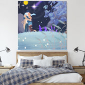 Night Embrace Canvas Afdruk (Insitu (Slaapkamer))