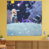 Night Embrace Canvas Afdruk (Insitu (Woonkamer))