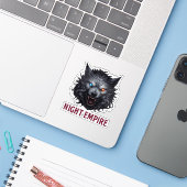 Night Empire Wolf Sticker – Vinyl sticker op maat (Laptop met iPhone)