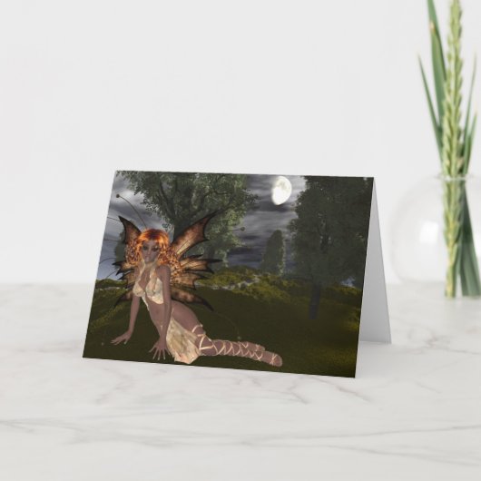 Night Fairy Design 1 - Fantastisch Wenskaart Feestdagen Kaart (Voorkant)
