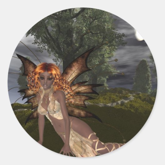 Night Fairy Design 1 - Fantasy Fae Stickers (Voorkant)