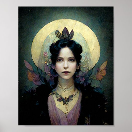 Night Fairy Fantasy Art Poster (Voorkant)
