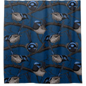 Night fairy wrens douchergordijn douchegordijn (Voorkant)