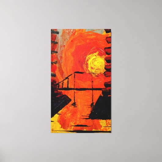 Night Falls Canvas Afdruk (Voorkant)