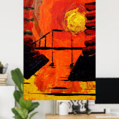 Night Falls Poster (Thuiskantoor)