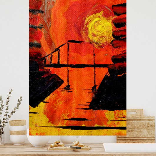 Night Falls Poster (Keuken)