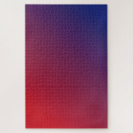 Night Fire Bright Red naar donkerblauwe gradiënt Legpuzzel