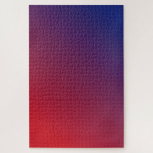 Night Fire Bright Red naar donkerblauwe gradiënt Legpuzzel