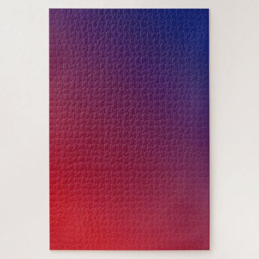 Night Fire Bright Red naar donkerblauwe gradiënt Legpuzzel (Verticaal)