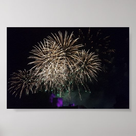 Night Fireworks Poster (Voorkant)