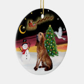 Night Flight - Bloodhound Keramisch Ornament (Rechts)