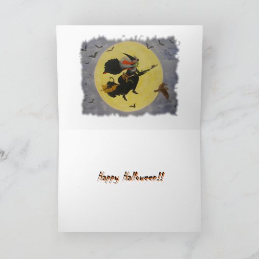 "Night Flight!" Feestdagen Kaart (Binnen)