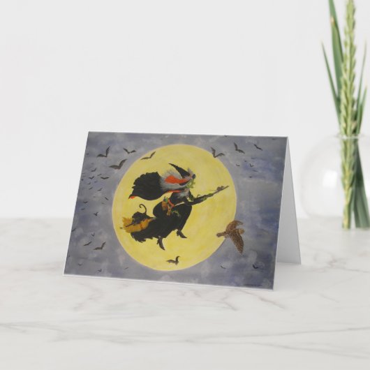 "Night Flight!" Feestdagen Kaart (Voorkant)