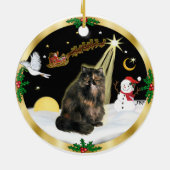 Night Flight (GW) - Schotse perskat Keramisch Ornament (Achterkant)