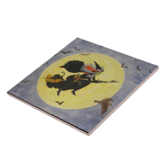 "Night Flight!" Tegeltje (Zijkant)