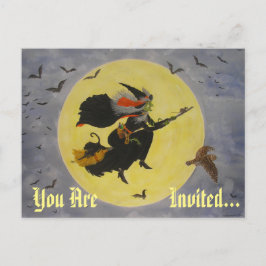 "Night Flight!" Uitnodiging Briefkaart