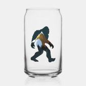 Night Forest Bigfoot Blikvorm Glas (Voorkant)