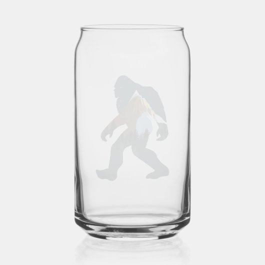 Night Forest Bigfoot Blikvorm Glas (Achterkant)