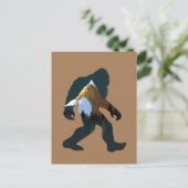 Night Forest Bigfoot Briefkaart (Staand voorkant)