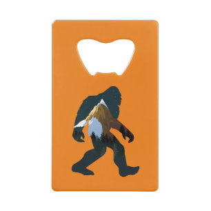 Night Forest Bigfoot Creditkaart Flessenopener