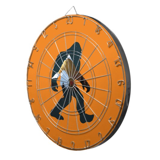 Night Forest Bigfoot Dartbord (Voorkant Rechts)