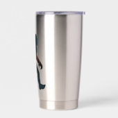 Night Forest Bigfoot Geïsoleerde Drinkbeker (Links)