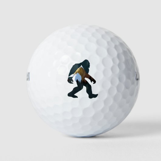 Night Forest Bigfoot Golfballen (Voorkant)