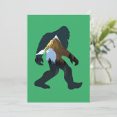 Night Forest Bigfoot Kaart (Staand voorkant)