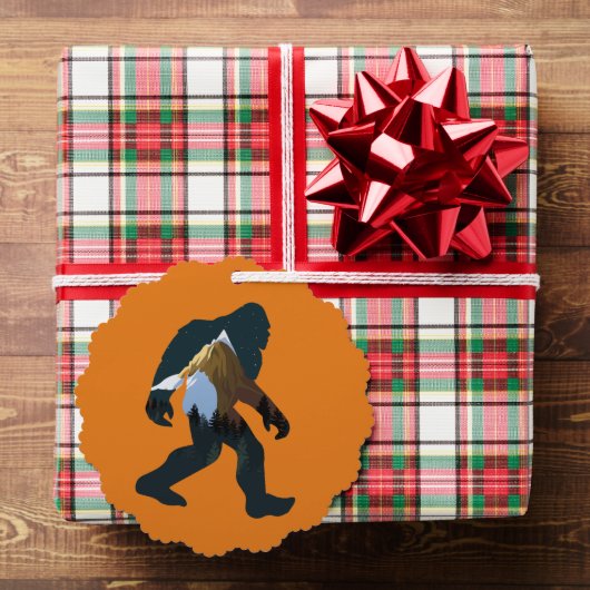 Night Forest Bigfoot Ornament Kaart (Insitu (Geschenk))