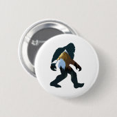 Night Forest Bigfoot Ronde Button 5,7 Cm (Voorkant /achterkant)