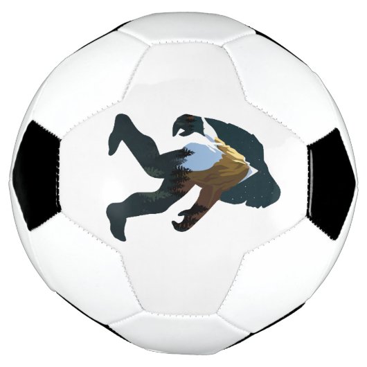 Night Forest Bigfoot Voetbal (Gedraaid)