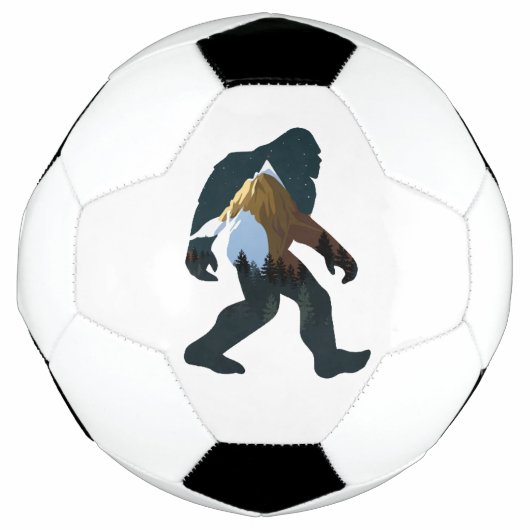 Night Forest Bigfoot Voetbal (Voorkant)