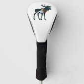 Night Forest Moose Golfheadcover (Voorkant)
