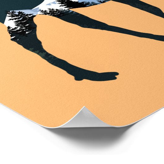 Night Forest Moose Poster (Hoek)