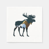 Night Forest Moose Servet (Voorkant)