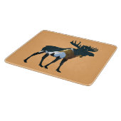 Night Forest Moose Snijplank (Hoek)