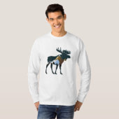 Night Forest Moose T-shirt (Voorkant volledig)