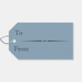 Night Forest Winter Village Cadeaulabel (Achterkant Horizontaal)