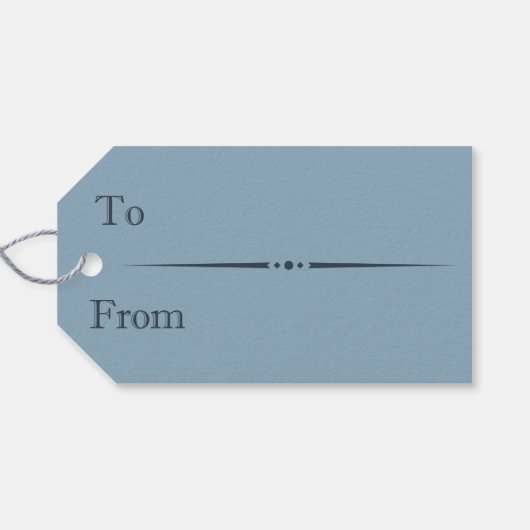 Night Forest Winter Village Cadeaulabel (Achterkant Horizontaal)