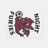 Night Furies Soccer  Fleece Deken (Voorkant (Horizontaal))