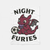Night Furies Soccer  Fleece Deken (Voorkant)