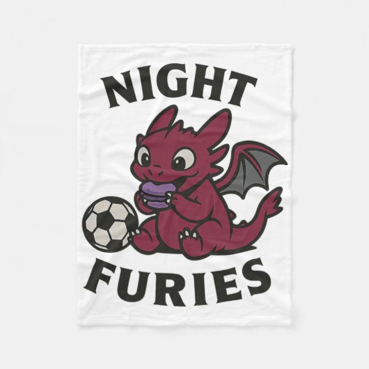 Night Furies Soccer  Fleece Deken (Voorkant)