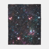 Night Galaxy Space PrintSeamless Pattern in Repeat Fleece Deken (Voorkant)
