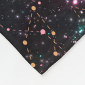 Night Galaxy Space PrintSeamless Pattern in Repeat Fleece Deken (Hoek)