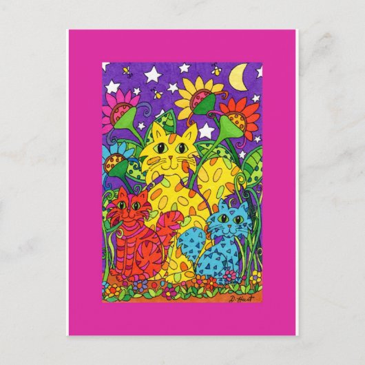 Night Garden Briefkaart (Voorkant)