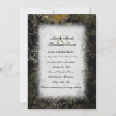 Night Garden Gothic Wedding Invitation Kaart (Voorkant)