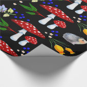 Night Garden Hedégel Wrapping Paper Cadeaupapier (Hoek)